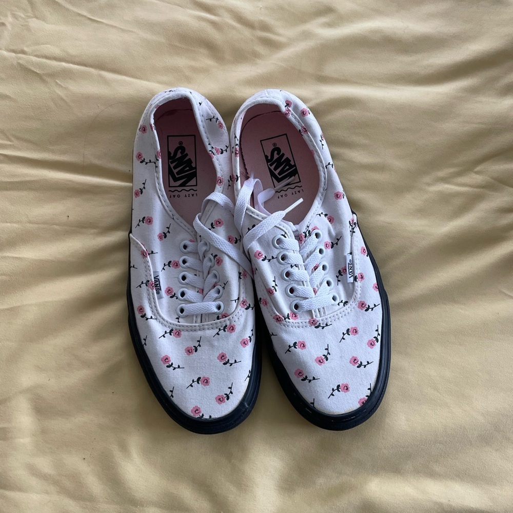 Floral vans size 9